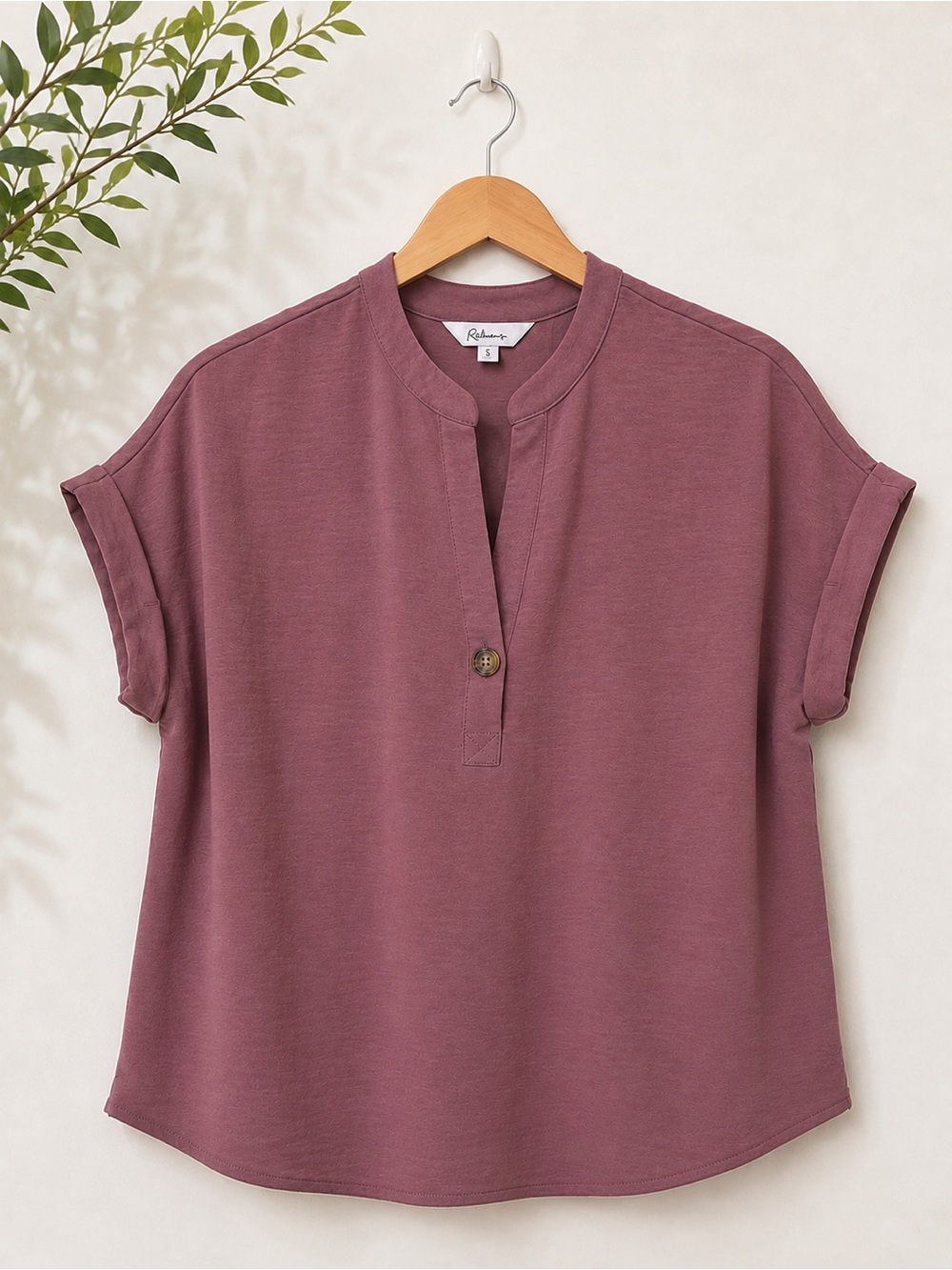REITMANS | Dusty Mauve Short-Sleeve Top | Small
